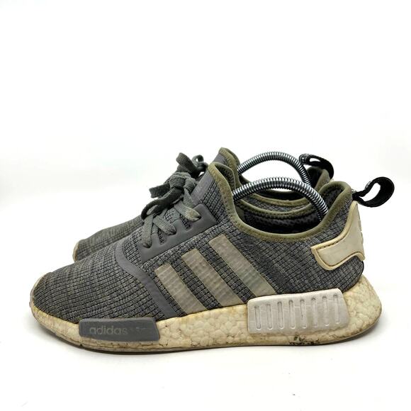 Adidas NMD R1 Glitch Camo Grey Running Sneakers Women's 9 US - Picture 2 of 9